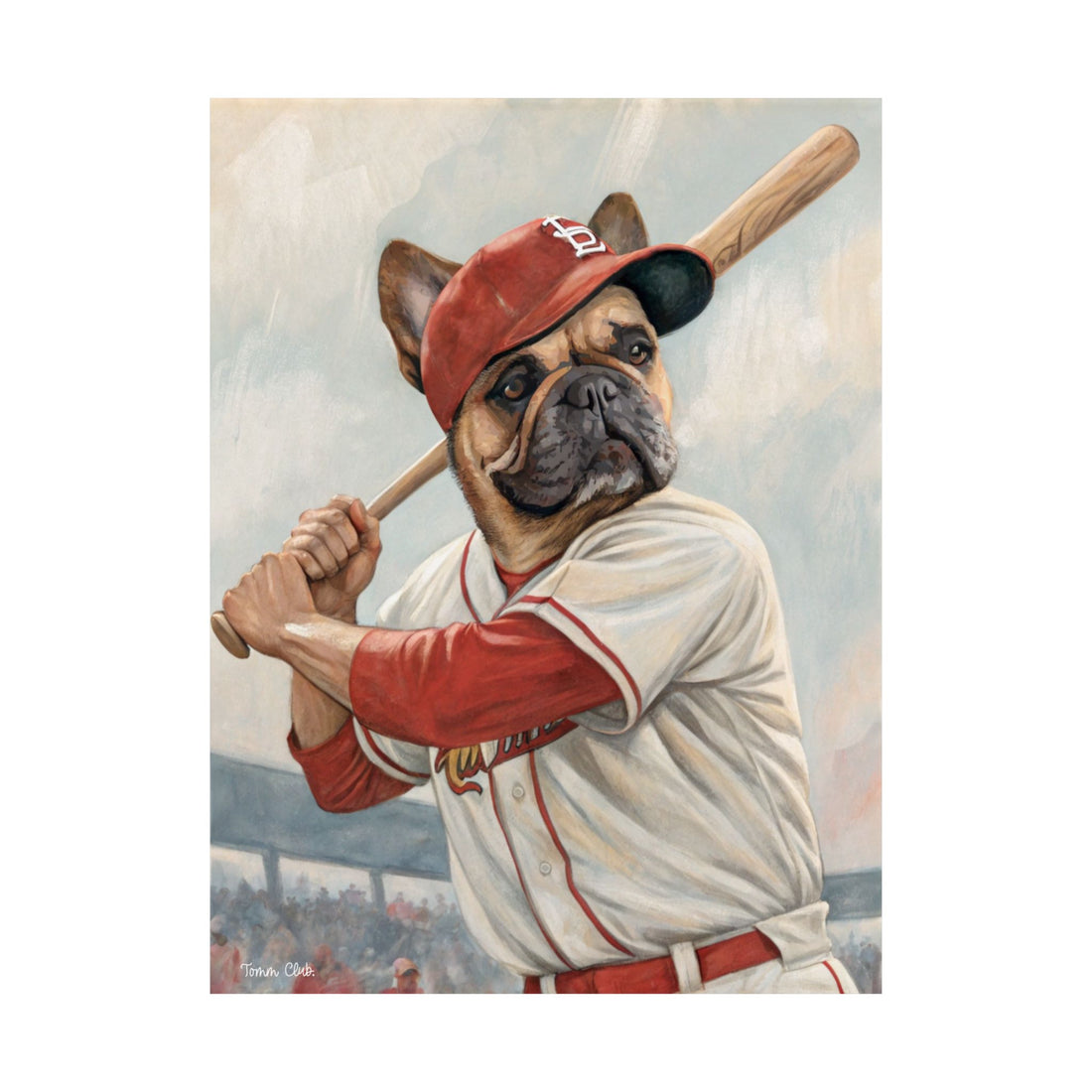 BASEBALL DOG RUTH - Custom Pet Poster