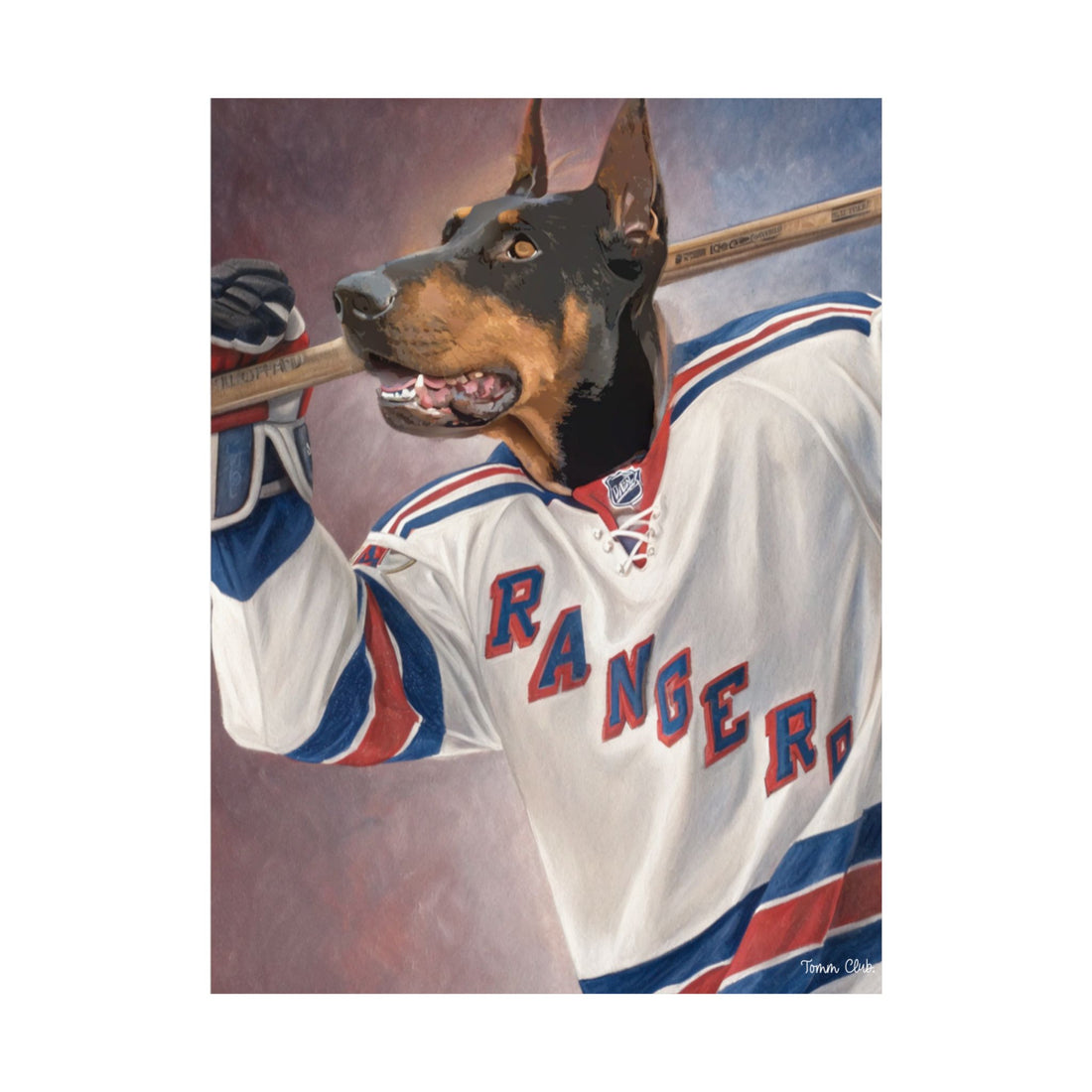 ICE HOCKEY DOG GRETZKY - Custom Pet Poster